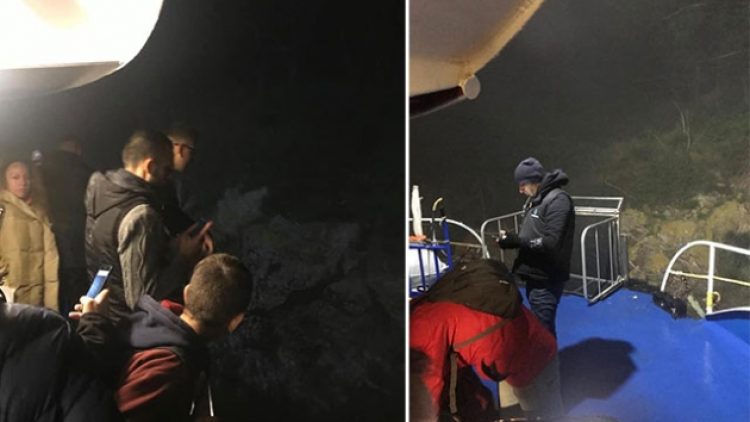 Bostancı-Adalar seferini yapan yolcu motoru sis nedeniyle karaya oturdu