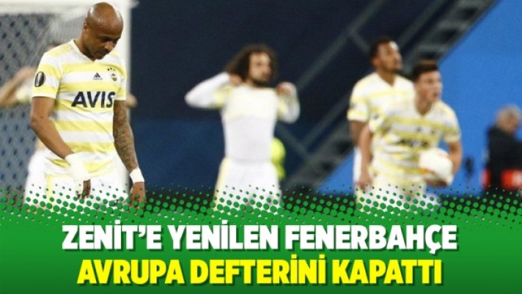 Fenerbahçe, Avrupa defterini kapattı