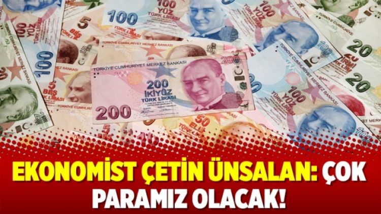 Ekonomist Çetin Ünsalan: Çok paramız olacak!