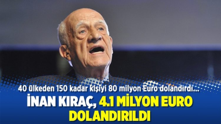 İnan Kıraç, 4.1 milyon Euro dolandırıldı