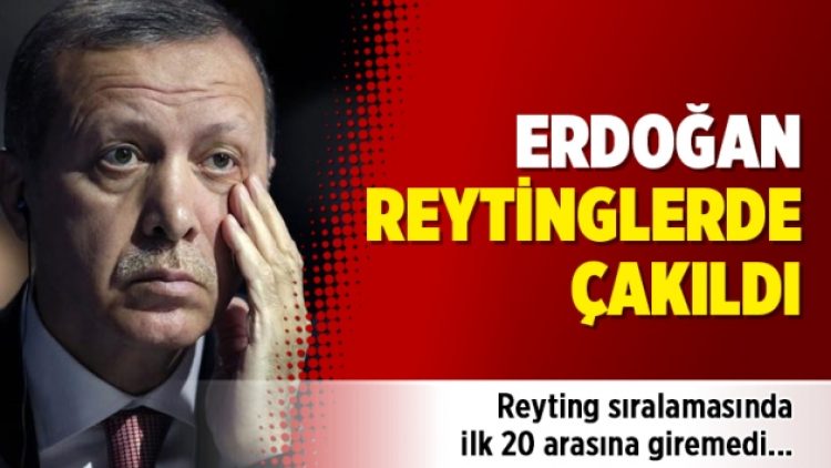 Erdoğan reytinglerde çakıldı