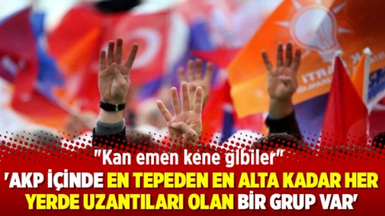 “AKP içinde en tepeden en alta kadar her yerde uzantıları olan bir grup var’