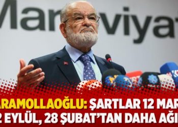 Karamollaoğlu: Şartlar 12 Mart, 12 Eylül, 28 Şubat’tan daha ağır
