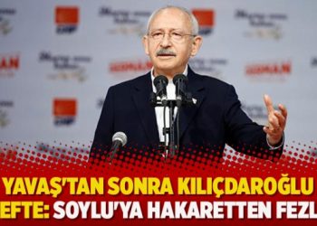 ​Yavaş’tan sonra Kılıçdaroğlu hedefte: Soylu’ya hakaretten fezleke düzenlendi