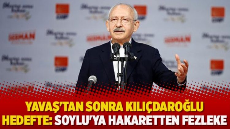 ​Yavaş’tan sonra Kılıçdaroğlu hedefte: Soylu’ya hakaretten fezleke düzenlendi