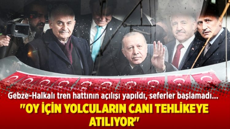 Gebze-Halkalı tren hattı: “Oy için yolcuların canı tehlikeye atılıyor”