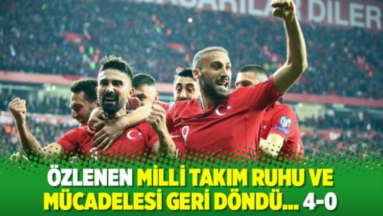 Özlenen Milli Takım ruhu ve mücadelesi geri döndü
