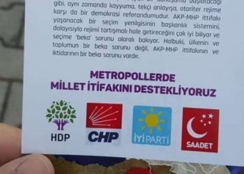 Muhalefet partileri adına hazırlanan sahte broşürlere toplatma