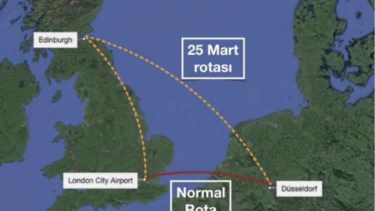 British Airways’in Düsseldorf uçağı yanlışlıkla Edinburgh’a indi