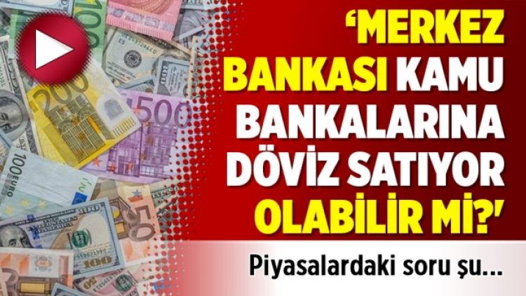 ‘Piyasalardaki soru şu: Merkez Bankası kamu bankalarına döviz satıyor olabilir mi?’