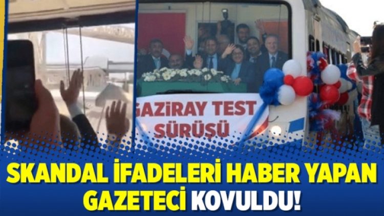 Skandal ifadeleri haber yapan gazeteci kovuldu