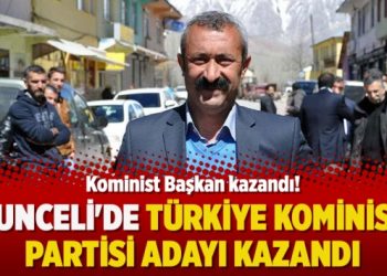 Tunceli’de Türkiye Kominist Partisi adayı kazandı