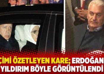 Seçimi özetleyen kare; Erdoğan ve Yıldırım böyle görüntülendi