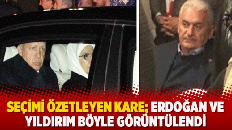 Seçimi özetleyen kare; Erdoğan ve Yıldırım böyle görüntülendi