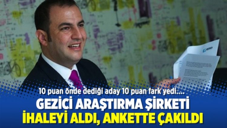 İhaleyi aldı, ankette çakıldı