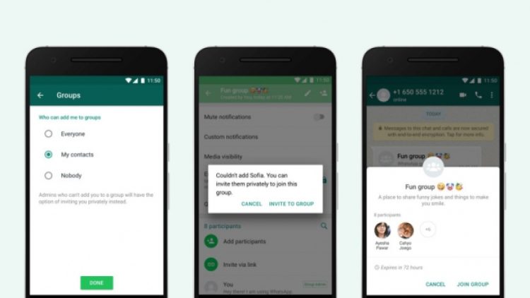 WhatsApp’de ‘Seni grubuma ekledim’ dönemi bitti