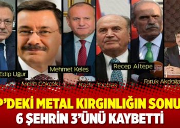 AKP’deki metal kırgınlığın sonucu: 6 şehrin 3’ünü kaybetti