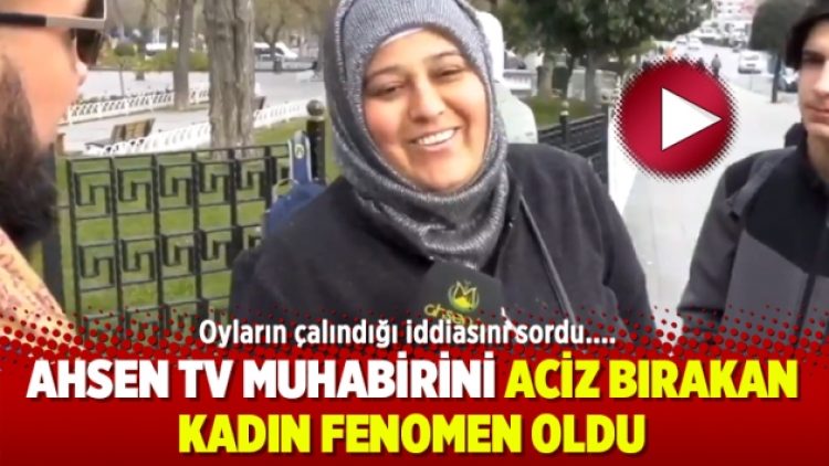 Verdiği cevapla Ahsen TV muhabirini aciz bırakan kadın fenomen oldu