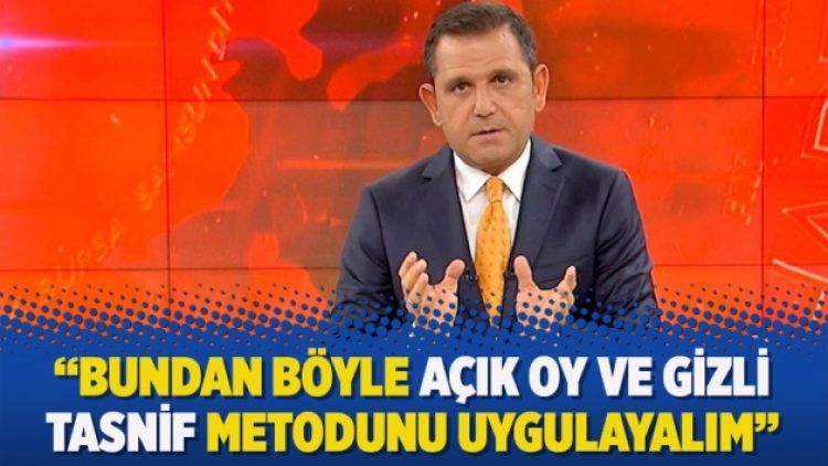Fatih Portakal’dan Bahçeli’ye: Bundan böyle açık oy ve gizli tasnif metodunu uygulayalım