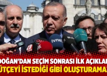 Erdoğan’dan seçim sonrası ilk açıklama: “Bütçeyi istediği gibi oluşturamaz!”
