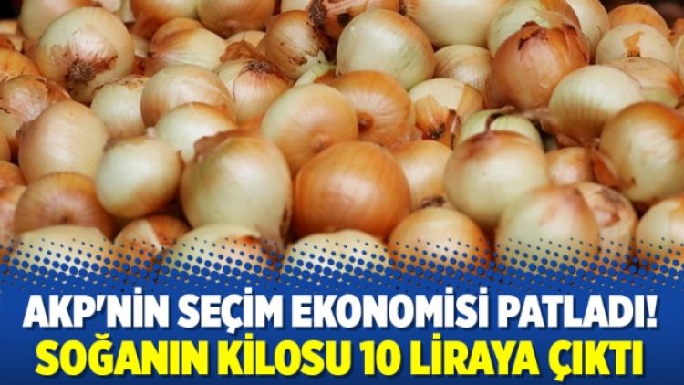 AKP’nin seçim ekonomisi patladı! Soğanın kilosu 10 liraya çıktı