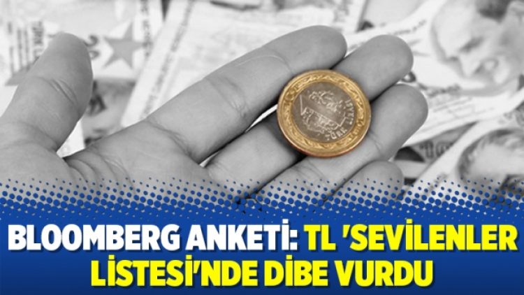 Bloomberg anketi: TL ‘sevilenler listesi’nde dibe vurdu