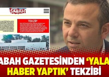 Sabah gazetesinden ‘yalan haber yaptık’ tekzibi