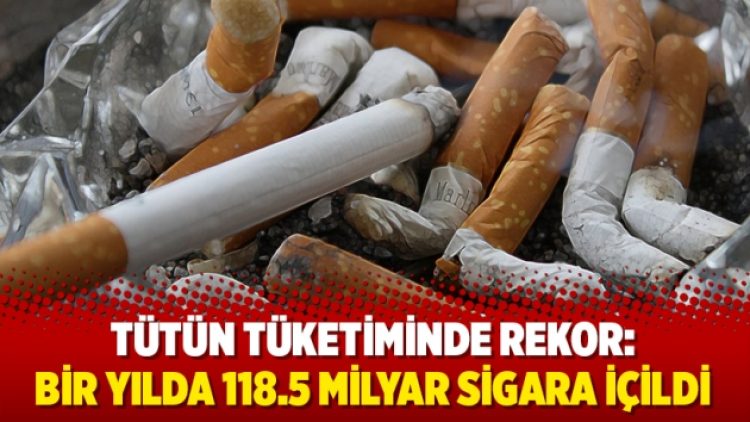 Tütün tüketiminde rekor: Bir yılda 118.5 milyar sigara içildi
