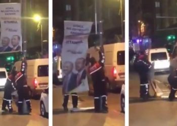 ‘Teşekkürler İstanbul’ afişleri indiriliyor