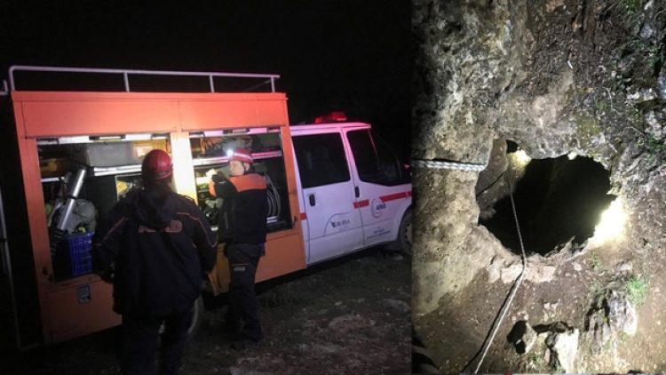Bursa’da 7 defineci mağarada mahsur kaldı