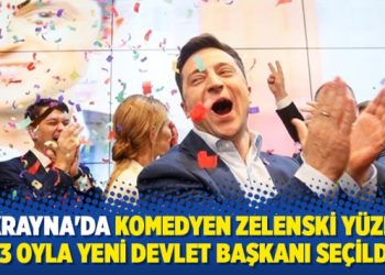 Ukrayna’da komedyen Zelenski yüzde 73 oyla yeni devlet başkanı seçildi