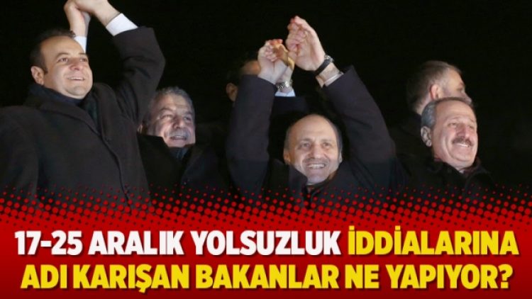 17-25 Aralık yolsuzluk iddialarına adı karışan bakanlar ne yapıyor?