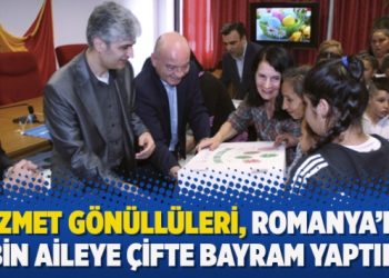 Hizmet gönüllüleri, Romanya’da 6 bin aileye çifte bayram yaptırdı