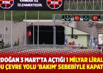 Erdoğan 3 Mart’ta açmıştı; 1 milyar liralık Ordu Çevre Yolu ‘bakım’ sebebiyle kapatıldı