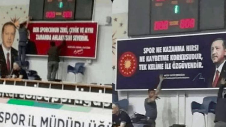 Atatürk’ün sözünü kaldırıp Erdoğan’ı koydular: Tepkilerin ardından geri adım