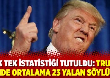 Tek tek istatistiği tutuldu: Trump günde ortalama 23 yalan söylüyor