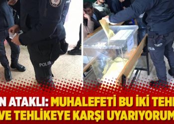 ​Can Ataklı: Muhalefeti bu iki tehdit ve tehlikeye karşı uyarıyorum