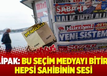 Dilipak: Bu seçim medyayı bitirdi, hepsi sahibinin sesi