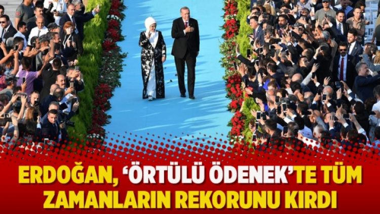 Erdoğan, ‘örtülü ödenek’te tüm zamanların rekorunu kırdı