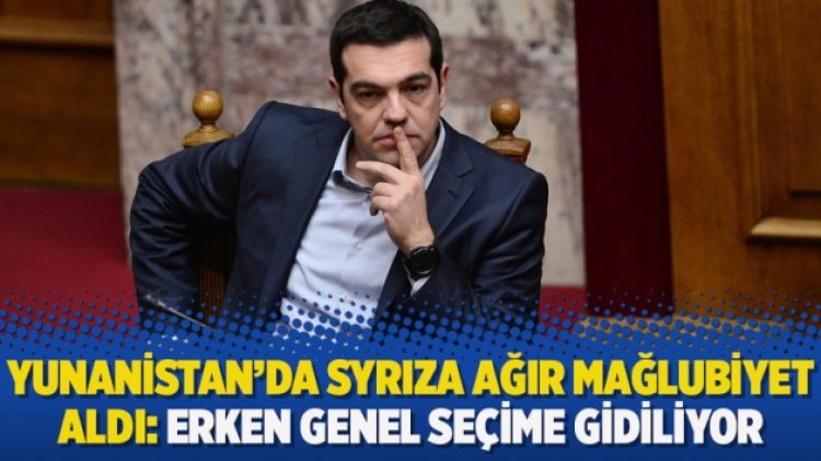 Yunanistan’da SYRIZA ağır mağlubiyet aldı: Erken genel seçime gidiliyor
