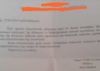 Kolej öğretmeninin çalışmasına valilikten ret