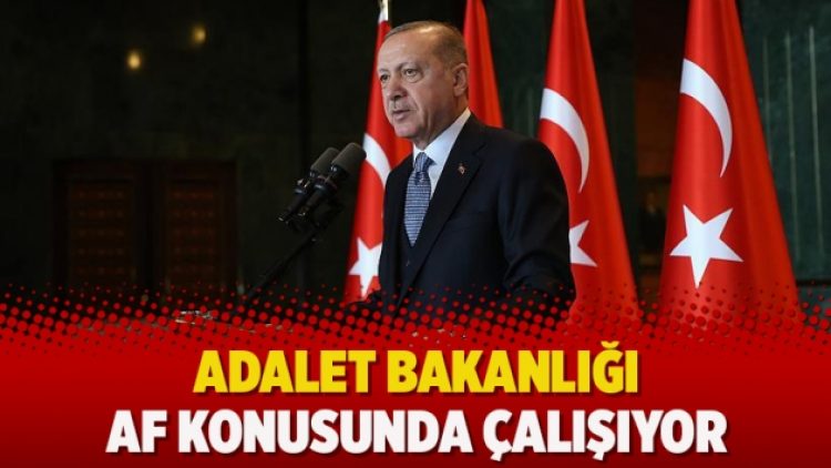 Erdoğan: Adalet Bakanlığı af konusunda çalışıyor