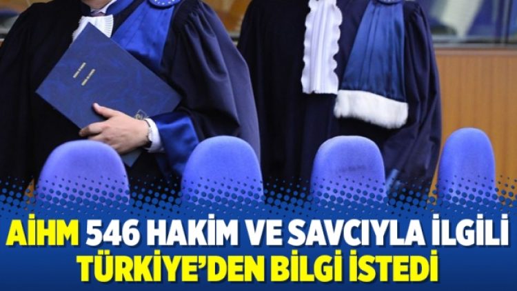 AİHM 546 hakim ve savcıyla ilgili Türkiye’den bilgi istedi