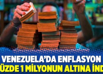Venezuela’da enflasyon yüzde 1 milyonun altına indi