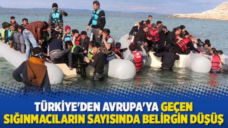 Türkiye’den Avrupa’ya geçen sığınmacıların sayısında belirgin düşüş