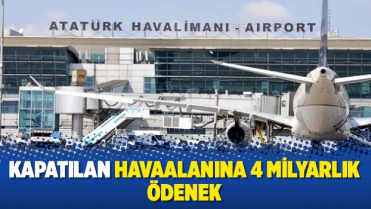 Kapatılan havaalanına 4 milyarlık ödenek