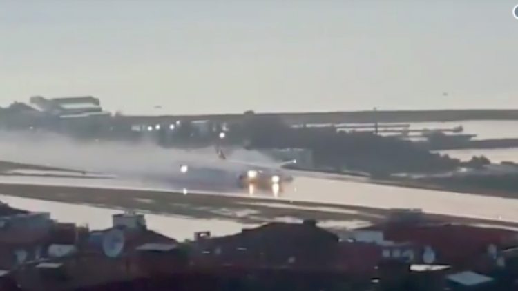 THY’ye pilotu uçağı göle dönen piste böyle indirdi