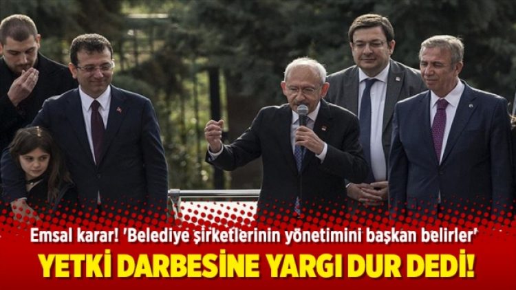 Yetki darbesine yargı dur dedi!