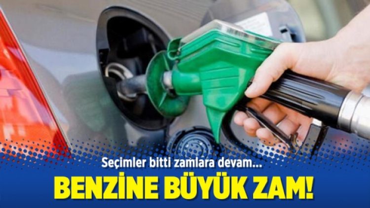 Benzine büyük zam!