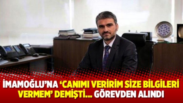 İBB Bilgi İşlem Daire Başkanı görevden alın